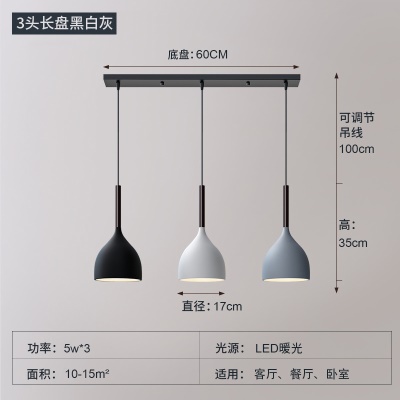 现代简约餐吊灯TH-17罩/带柄