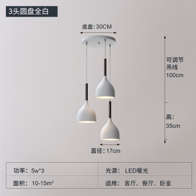 现代简约餐吊灯TH-17罩/带柄