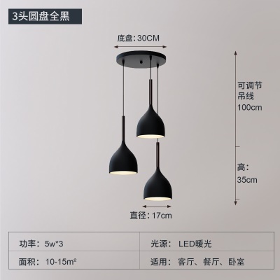 现代简约餐吊灯TH-17罩/带柄