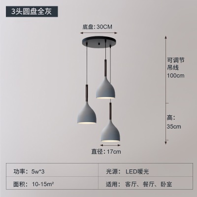 现代简约餐吊灯TH-17罩/带柄