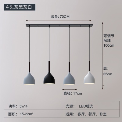 现代简约餐吊灯TH-17罩/带柄