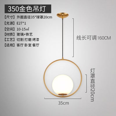 北欧后现代单头吊灯TH-9308
