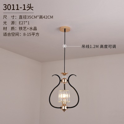 美式单吊灯DH-3011-13