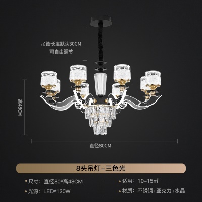 轻奢发光臂吊灯XY-6810
