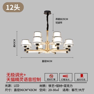 现代铝材吊灯YH-103