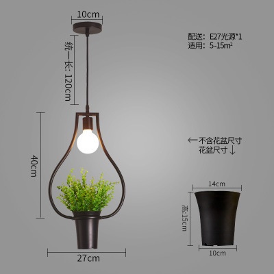 北欧植物小吊灯