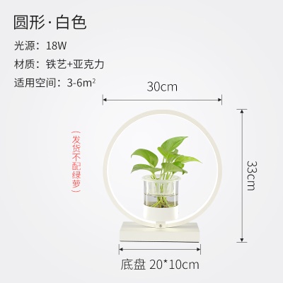 北欧植物台灯