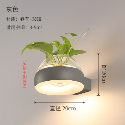 北欧植物壁灯