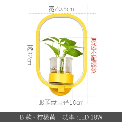 北欧植物壁灯