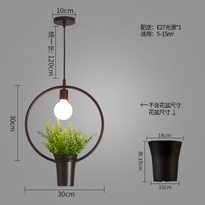北欧植物小吊灯