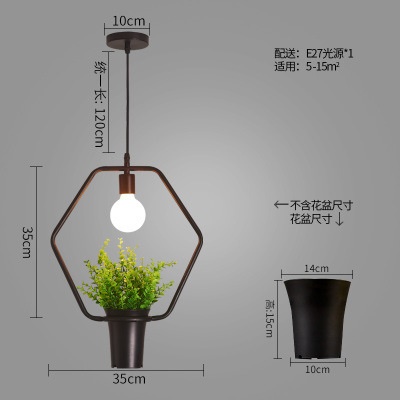 北欧植物小吊灯