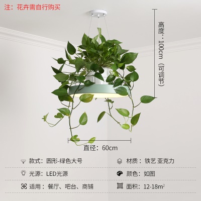 北欧植物小吊灯
