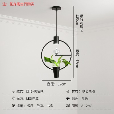 北欧植物小吊灯