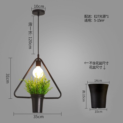 北欧植物小吊灯