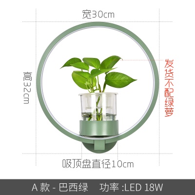 北欧植物壁灯