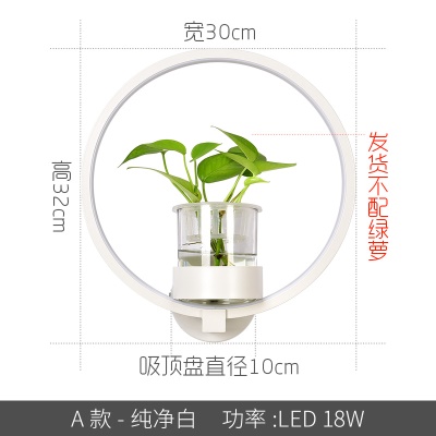 北欧植物壁灯