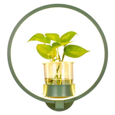 北欧植物壁灯