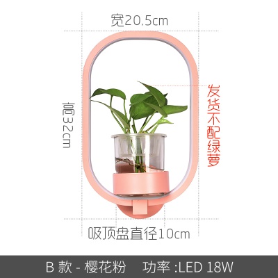北欧植物壁灯