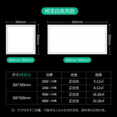 家用款集成吊顶厨卫平板灯WK-T3黄金系列