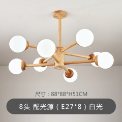 木艺吊灯CQ-D8040